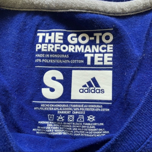 2 Adidas Blue and Green T-Shirts - Picture 7 of 11